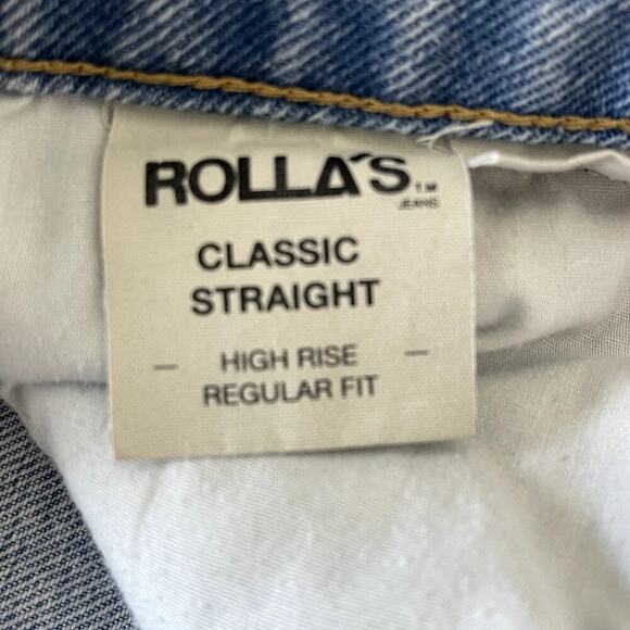 ROLLAS  ORIGINAL‎ STRAIGHT JEAN BYRON WORN ORGANIC SIZE 27 - Picture 8 of 10